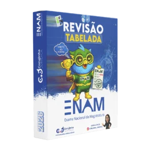 Capa do material Revisão Tabelada - ENAM da Corujinha Juridica