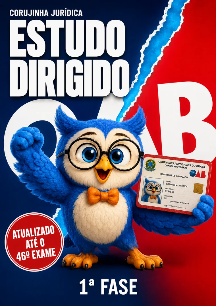 Capa do Estudo Dirigido OAB da Corujinha Jurídica