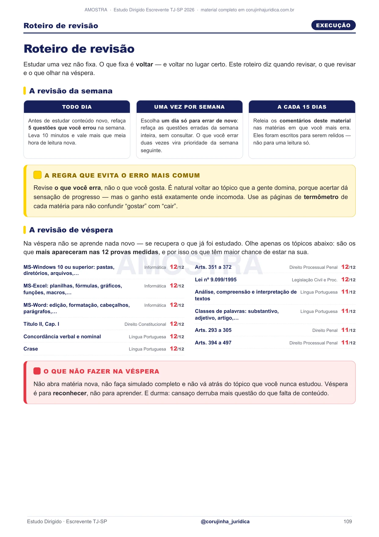 Roteiro de revisão com planos de 30, 60 e 90 dias