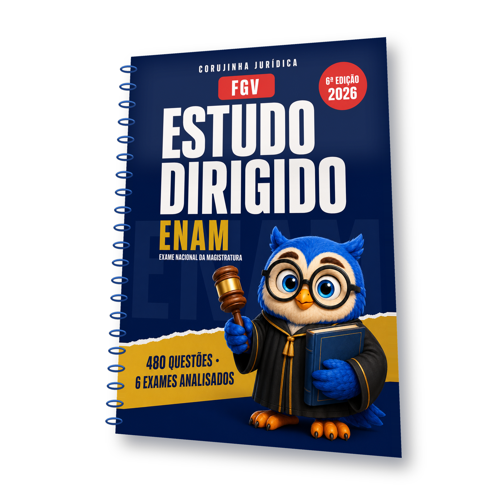 Capa do Estudo Dirigido ENAM 6ª edição 2026 da Corujinha Jurídica