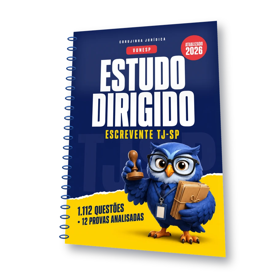 Capa do Estudo Dirigido do Escrevente Técnico Judiciário do TJSP