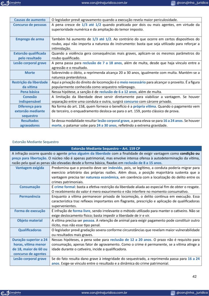 Página real com quadro comparativo